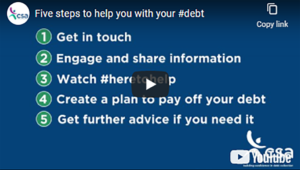 CSA- 5 steps to help you with your debt video